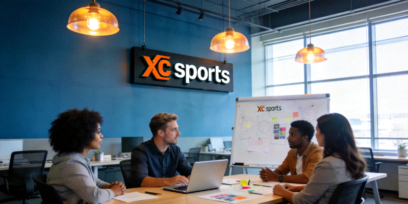 xc sports现代化办公环境与团队协作场景